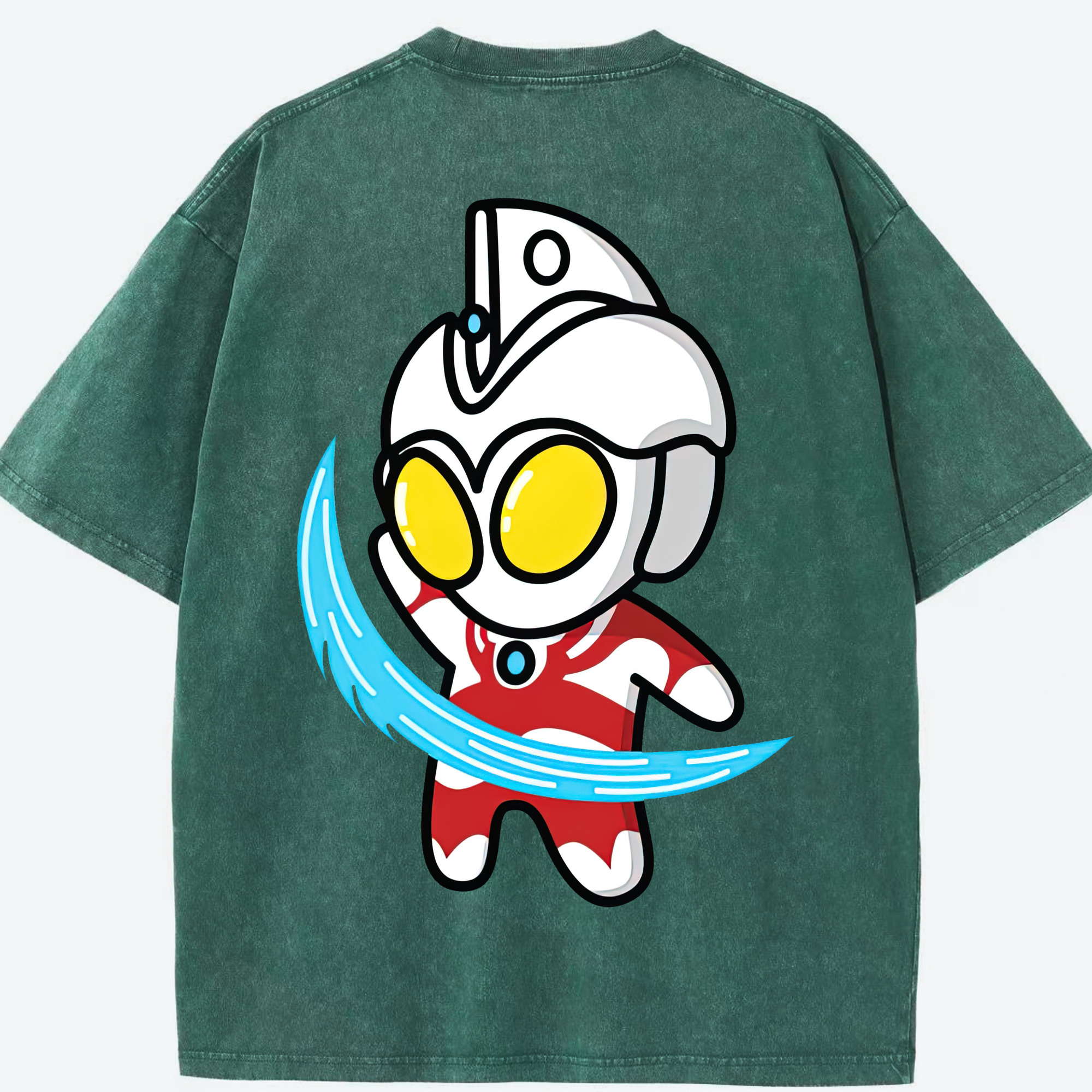 （画像用） ウルトラマン Ultraman 綿100% ヴィンテージ風 半袖Tシャツ（背面プリント）